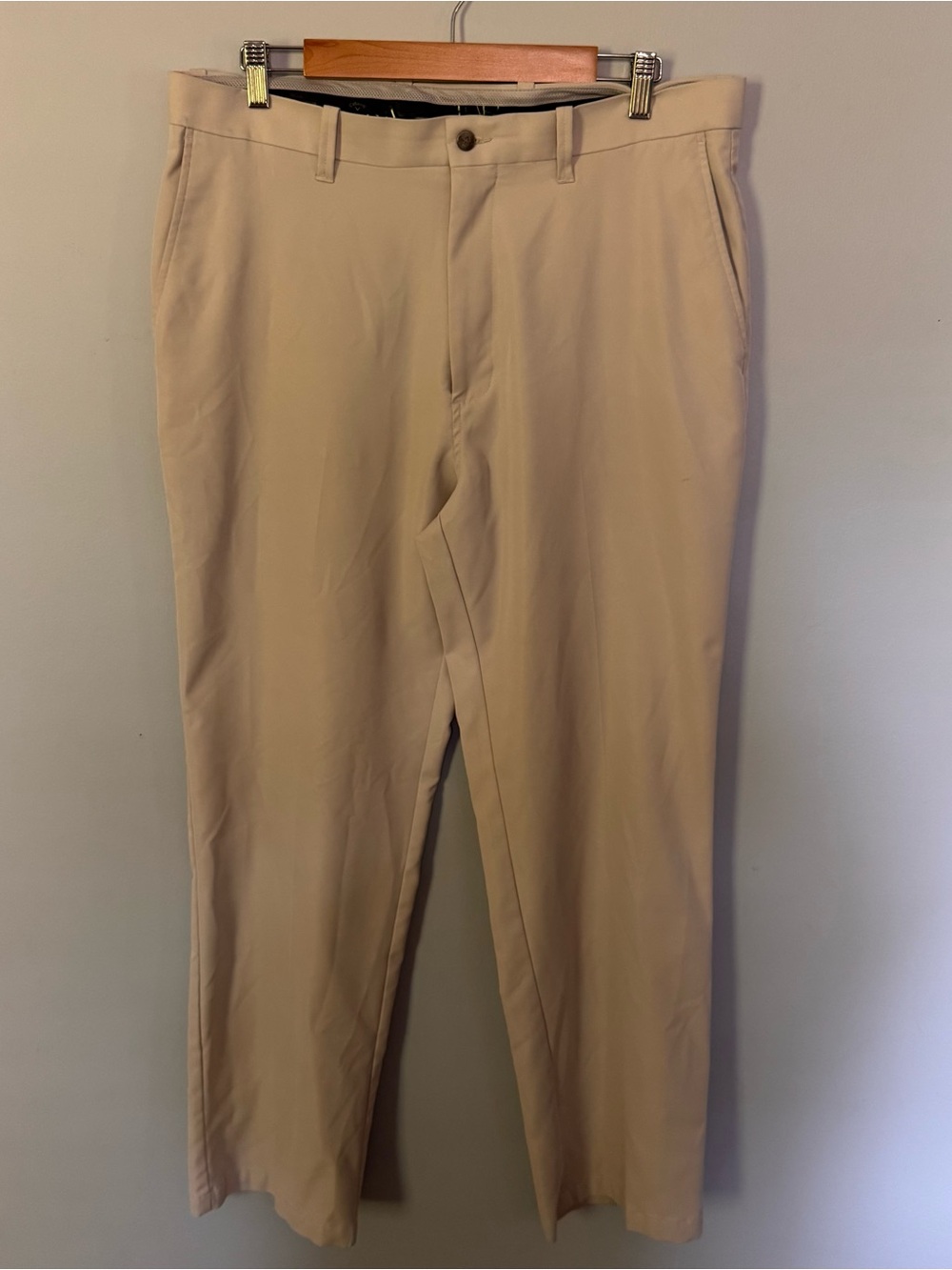 Callaway Men’s Golf Pants Khaki Beige Size 36x32 Performance Flat Front